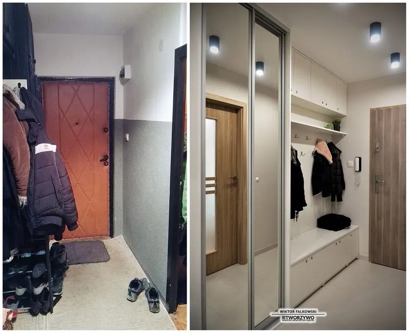 Tanie odświeżenie przedpokoju