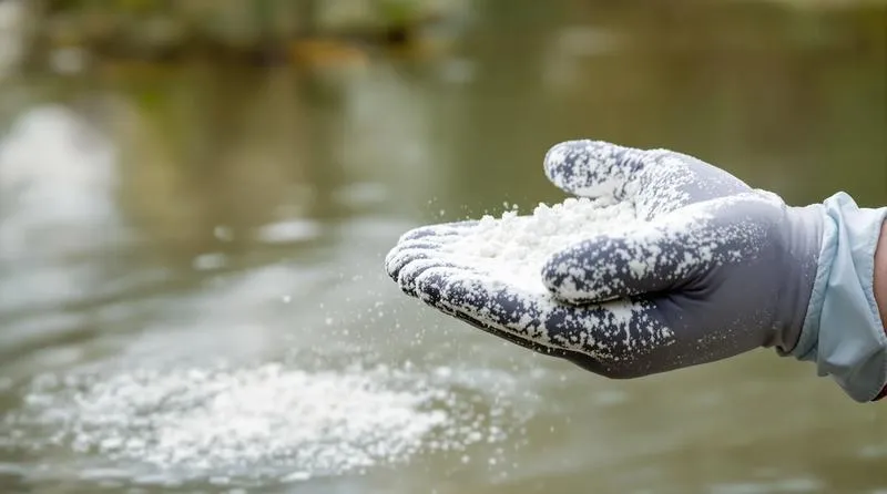 Zalety wapnowania oczka wodnego